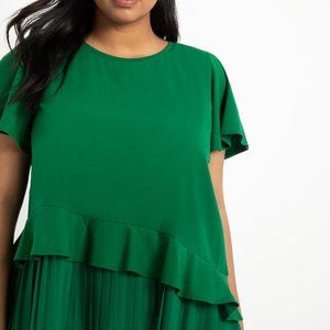 Eloquii Pleated Hem Tee